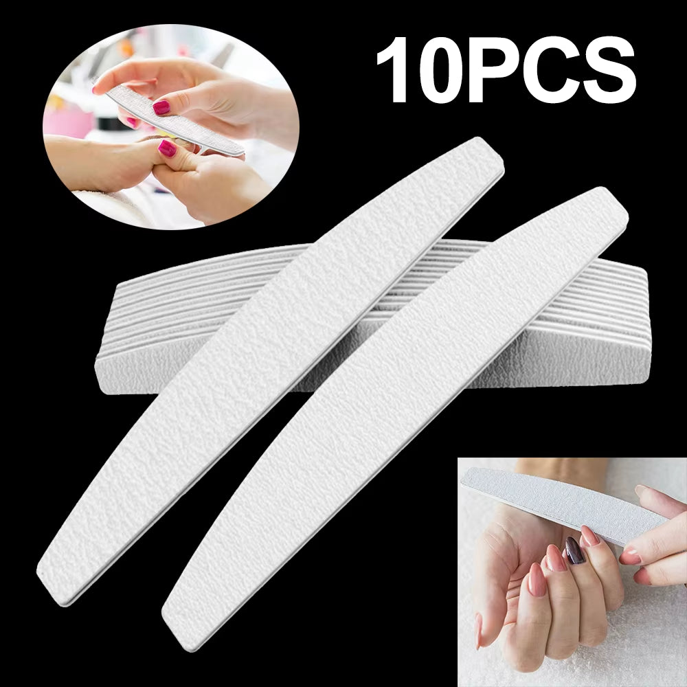 10X Nail Files Harbour Bridge 100/180 Grit Professional Manicure Pedicure