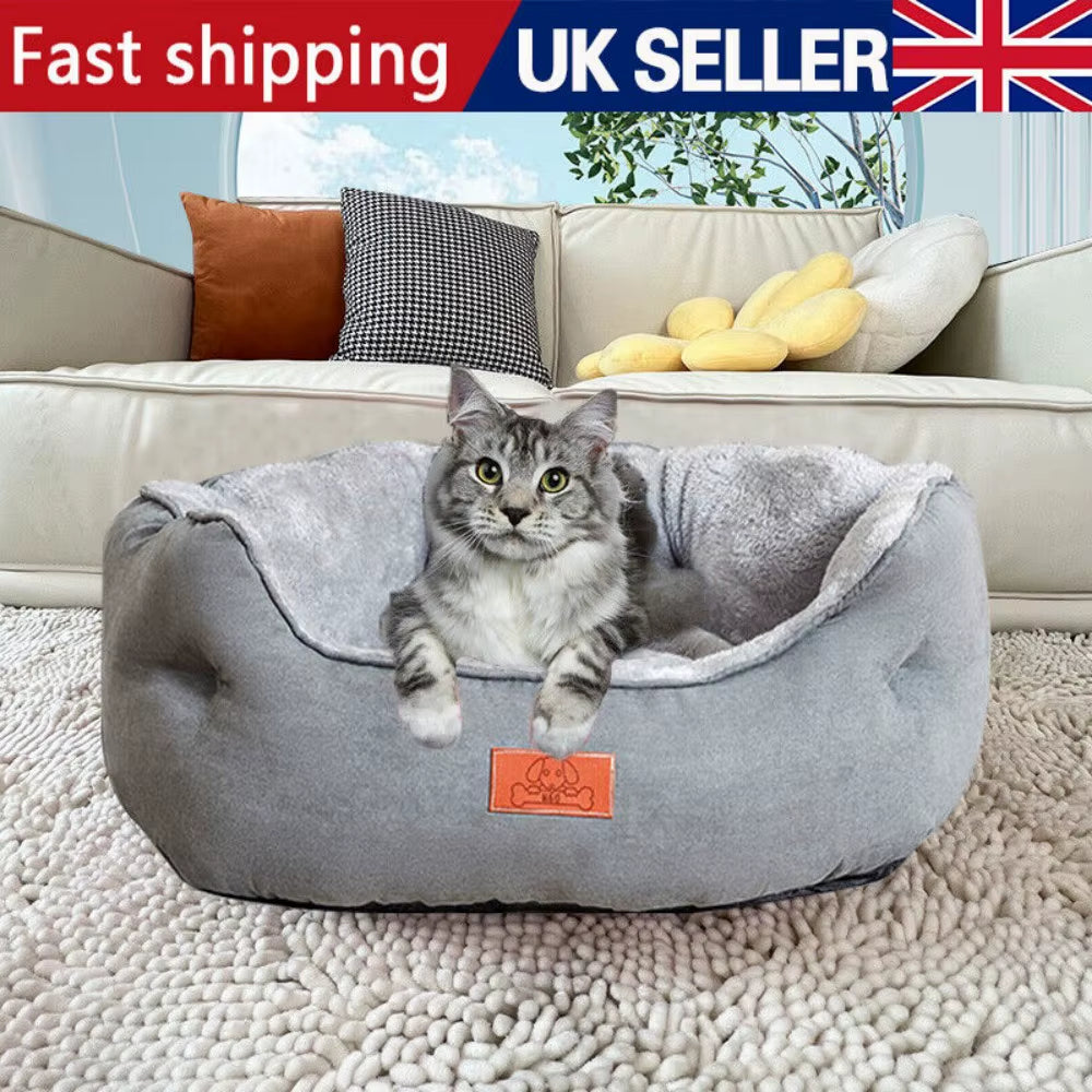 Dog Bed Cat Beds Soft Washable Fleece Puppy Cushion Warm Pet Basket Dog Bed !