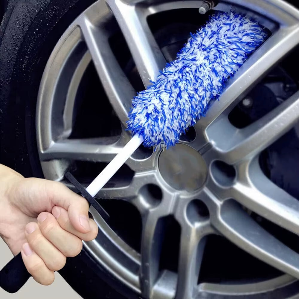 2Pcs WOOLLY WAND -MICROTOUGH MICROFIBRE ALLOY WHEEL BRUSH -NON METAL