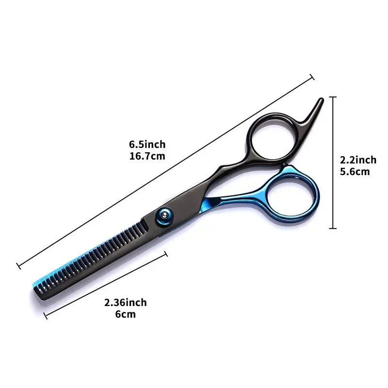 Professional Hair Cutting Scissors, Home Hair Cutting Barber/Salon Thinning Shears, Stainless Steel Hairdressing Black Golden