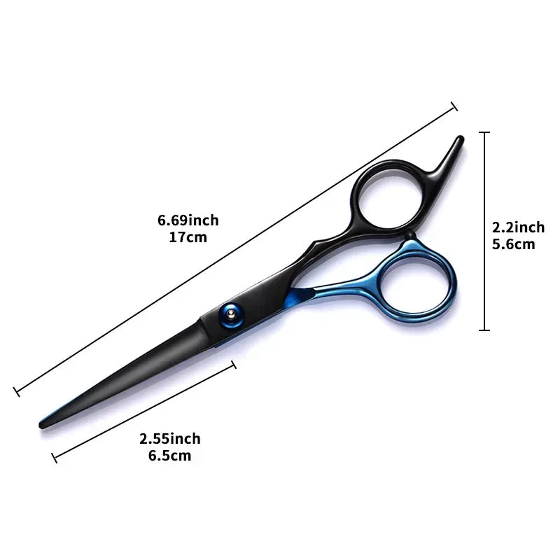 Professional Hair Cutting Scissors, Home Hair Cutting Barber/Salon Thinning Shears, Stainless Steel Hairdressing Black Golden