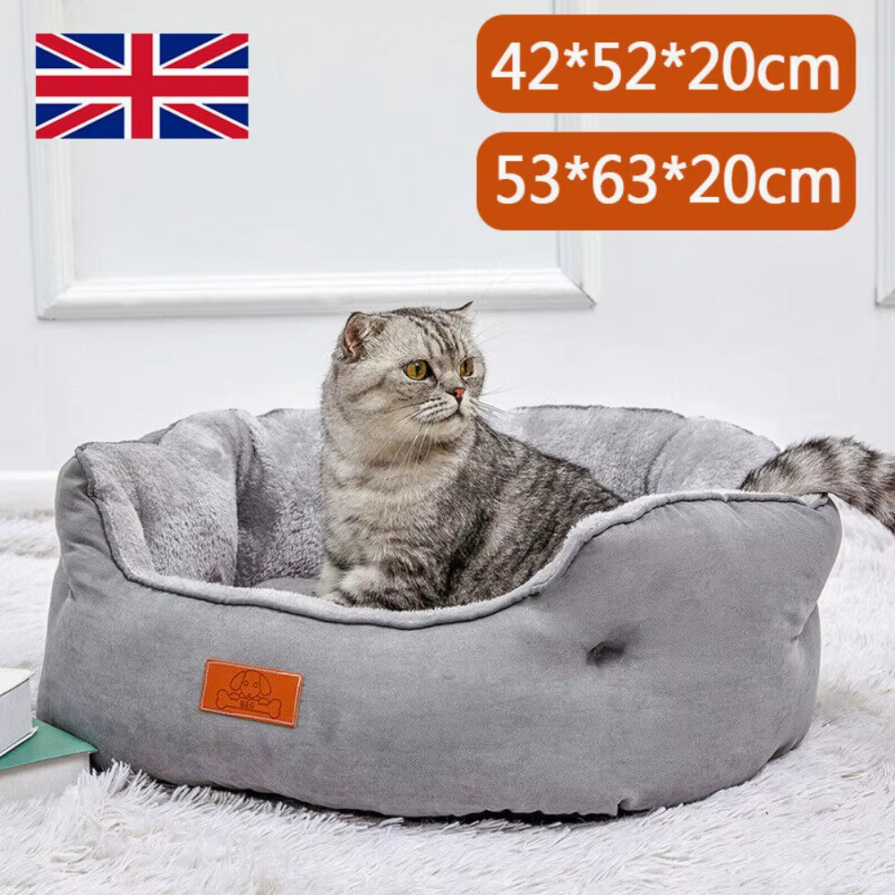 Dog Bed Cat Beds Soft Washable Fleece Puppy Cushion Warm Pet Basket Dog Bed !